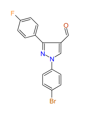 1-(4-Bromophenyl)-3-(4-fluorophenyl)-1H-pyrazole-4-carbaldehyde, 97%