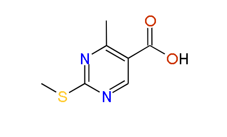 4-Methyl-2-(methylthio)pyrimidine-5-carboxylic acid, 97%