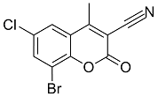 8-Bromo-6-chloro-3-cyano-4-methylcoumarin