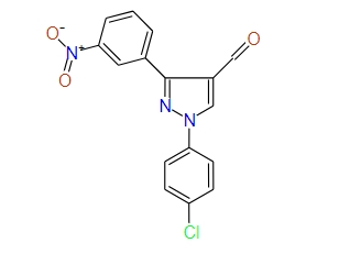 1-(4-Chlorophenyl)-3-(3-nitrophenyl)-1H-pyrazole-4-carbaldehyde, 97%