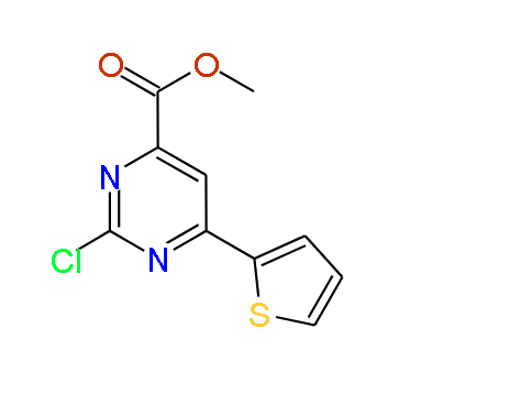 Methyl 6-chloro-2-(thiophen-2-yl)pyrimidine-4-carboxylate, 97%