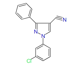 1-(3-chlorophenyl)-3-phenyl-1H-pyrazole-4-carbonitrile