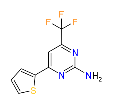4-(Trifluoromethyl)-6-(thiophen-2-yl)pyrimidin-2-amine, 97%