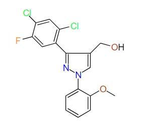 (3-(2,4-Dichloro-5-fluorophenyl)-1-(2-methoxyphenyl)-1H-pyrazol-4-yl)methanol, 97%