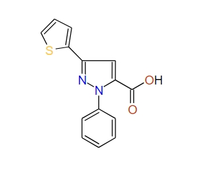 1-Phenyl-3-(thiophen-2-yl)-1H-pyrazole-5-carboxylic acid