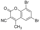 3-Cyano-6,8-dibromo-4-methylcoumarin