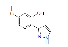 5-Methoxy-2-(1H-pyrazol-3-yl)phenol, 97%