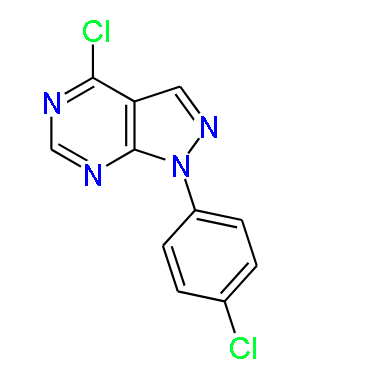 4-Chloro-1-(4-chlorophenyl)-1H-pyrazolo[3,4-d]pyrimidine, 96%