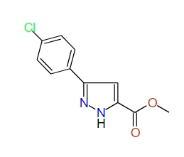 Methyl 3-(4-chlorophenyl)-1H-pyrazole-5-carboxylate, 97%