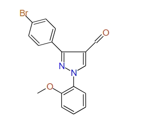 3-(4-Bromophenyl)-1-(2-methoxyphenyl)-1H-pyrazole-4-carbaldehyde