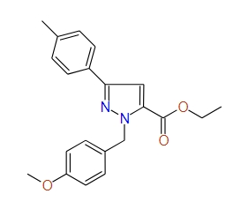Ethyl 1-(4-methoxybenzyl)-3-p-tolyl-1H-pyrazole-5-carboxylate, 97%