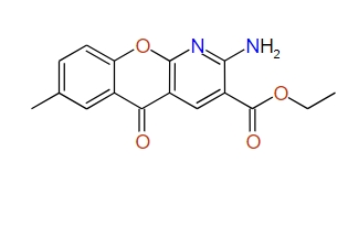Ethyl 2-amino-7-methyl-5-oxo-5H-[1]benzopyrano[2,3-b]pyridine-3-carboxylate