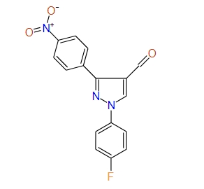1-(4-Fluorophenyl)-3-(4-nitrophenyl)-1H-pyrazole-4-carbaldehyde, 97%