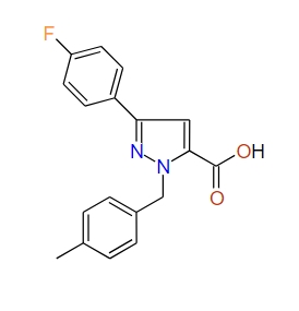 1-(4-Methylbenzyl)-3-(4-fluorophenyl)-1H-pyrazole-5-carboxylic acid