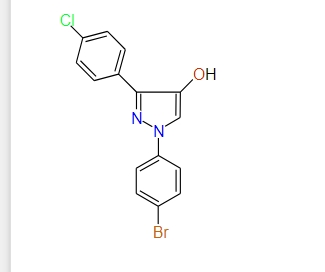 1-(4-Bromophenyl)-3-(4-chlorophenyl)-1H-pyrazol-4-ol, 97%
