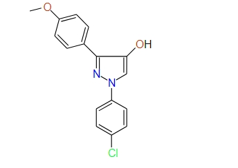 1-(4-Chlorophenyl)-3-(4-methoxyphenyl)-1H-pyrazol-4-ol, 97%