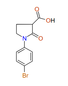1-(4-Bromophenyl)-2-oxopyrrolidine-3-carboxylic acid, 97%
