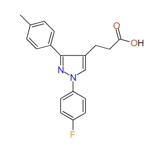 3-(1-(4-Fluorophenyl)-3-p-tolyl-1H-pyrazol-4-yl)propanoic acid