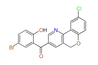 (9-Chloro-5H-[1]benzopyrano[4,3-b]pyridin-3-yl)(5-bromo-2-hydroxyphenyl)methanone