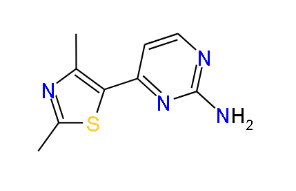 4-(2,4-Dimethylthiazol-5-yl)pyrimidin-2-ylamine, 97%