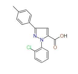 1-(2-Chlorophenyl)-3-p-tolyl-1H-pyrazole-5-carboxylic acid, 97%