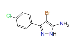 4-Bromo-3-(4-chlorophenyl)-1H-pyrazol-5-amine, 95%