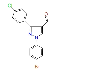 1-(4-Bromophenyl)-3-(4-chlorophenyl)-1H-pyrazole-4-carbaldehyde, 97%