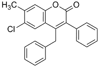 4-Benzyl-6-chloro-7-methyl-3-phenylcoumarin
