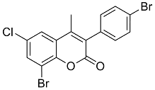 8-Bromo-3(4’-bromophenyl)-6-chloro-4-methylcoumarin