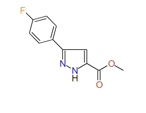 Methyl 3-(4-fluorophenyl)-1H-pyrazole-5-carboxylate, 97%