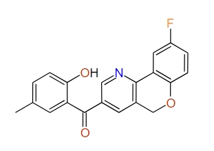 (9-Fluoro-5H-[1]benzopyrano[4,3-b]pyridin-3-yl)(2-hydroxy-5-methylphenyl)methanone