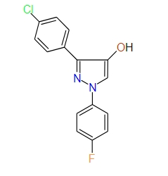 3-(4-Chlorophenyl)-1-(4-fluorophenyl)-1H-pyrazol-4-ol, 97%