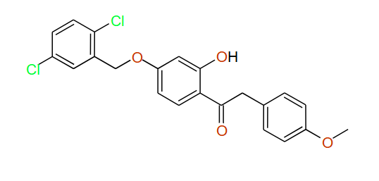 1-(4-(2,5-Dichlorobenzyloxy)-2-hydroxyphenyl)-2-(4-methoxyphenyl)ethanone, 97%
