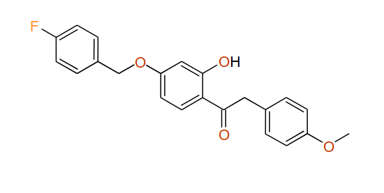 1-(4-(4-Fluorobenzyloxy)-2-hydroxyphenyl)-2-(4-methoxyphenyl)ethanone, 97%