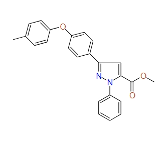 Methyl 3-(4-(p-tolyloxy)phenyl)-1-phenyl-1H-pyrazole-5-carboxylate, 97%