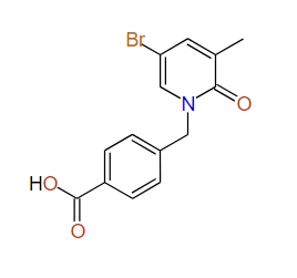 4-((5-Bromo-3-methyl-2-oxopyridin-1(2H)-yl)methyl)benzoic acid