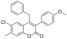 4-Benzyl-6-chloro-3(4’-methoxyphenyl)-7-methylcoumarin