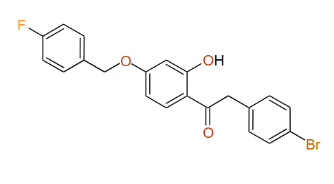 1-(4-(4-Fluorobenzyloxy)-2-hydroxyphenyl)-2-(4-bromophenyl)ethanone, 97%