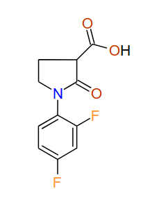 1-(2,4-Difluorophenyl)-2-oxopyrrolidine-3-carboxylic acid, 97%