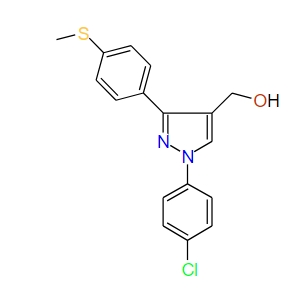 (1-(4-Chlorophenyl)-3-(4-(methylthio)phenyl)-1H-pyrazol-4-yl)methanol, 97%