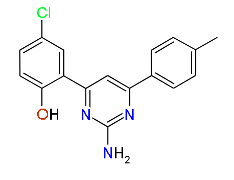2-(2-Amino-6-p-tolylpyrimidin-4-yl)-4-chlorophenol, 97%