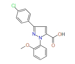 3-(4-Chlorophenyl)-1-(2-methoxyphenyl)-1H-pyrazole-5-carboxylic acid, 97%