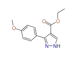 Ethyl 3-(4-methoxyphenyl)-1H-pyrazole-4-carboxylate, 97%
