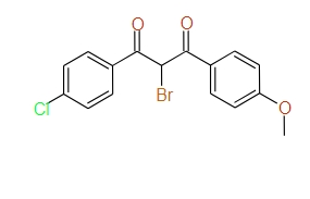 2-Bromo-1-(4-chlorophenyl)-3-(4-methoxyphenyl)propane-1,3-dione, 97%