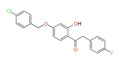 1-(4-(4-Chlorobenzyloxy)-2-hydroxyphenyl)-2-(4-fluorophenyl)ethanone, 97%