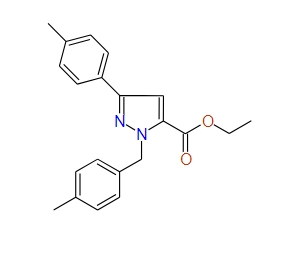 Ethyl 1-(4-methylbenzyl)-3-p-tolyl-1H-pyrazole-5-carboxylate, 97%