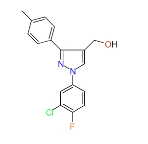 (1-(3-Chloro-4-fluorophenyl)-3-p-tolyl-1H-pyrazol-4-yl)methanol, 97%