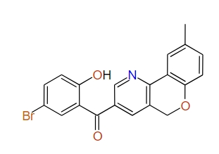 (5-Bromo-2-hydroxyphenyl)(9-methyl-5H-[1]benzopyrano[4,3-b]pyridin-3-yl)methanone