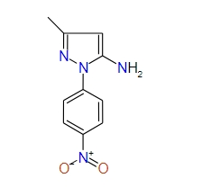 3-Methyl-1-(4-nitrophenyl)-1H-pyrazol-5-amine, 97%