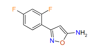 3-(2,4-Difluorophenyl)isoxazol-5-amine, 97%